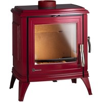 Invicta Sedan M Red Enamel 10kW Wood Burning Ecodesign Stove