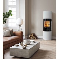 Scan 84-3 White Modern Maxi Wood Burning Ecodesign Stove