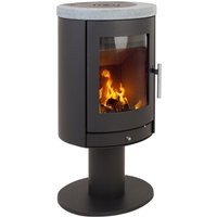 Heta Scanline 850 Turnable 6kW Wood Burning Pedestal Stove with Soapstone Top