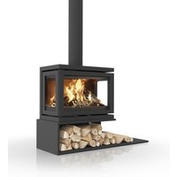 Dik Geurts Vidar Triple Medium 7.1kW Wood Burning Ecodesign Stove on Floating Plateau