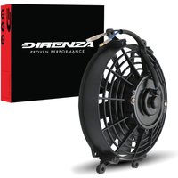 Universal 9" 12v 80w Straight Blade Fan + Fitting Kit