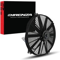 Universal 16" 12v 80w Straight Blade Fan + Fitting Kit