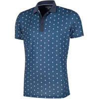 Galvin Green Monty Polo Shirt In VENTIL8+ - Navy/White - Size:M
