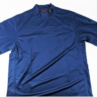Mizuno Warmalite Thermal Mock Longsleeve Pullover - Navy - Size:S