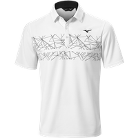 Mizuno BT Graphic Polo - White - Size:XL