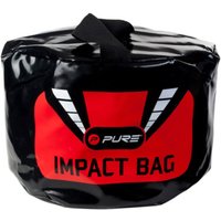 Pure2Improve Golf Swing Impact Bag Black/Red in Black