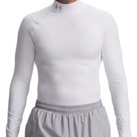 Under Armour ColdGear NEOLAST Golf Compression Mock - White/Halo Gray/Reflective (100) - Apparel Sizing:L