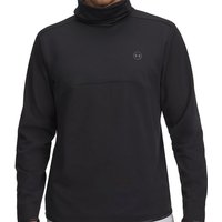 Under Armour Drive Funnel Neck Golf Pullover - Black/Castlerock (001) - Apparel Sizing:M