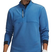 Under Armour Drive Pro Hybrid Golf Pullover - Aegean Blue/White (430) - Apparel Sizing:XL