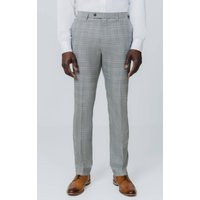 Dobell Sale Enjoy 50% Off Grey and Tan Check Suit Trousers