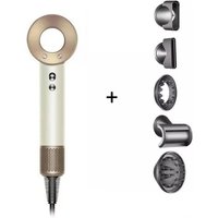 Asciugacapelli Compatto e Potente 1600W – Motore Silenzioso, Ioni, 5 Accessori Inclusi