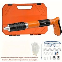 Pistola Manuale Sparachiodi Portatile con Silenziatore Regolabile per Muri e Cemento