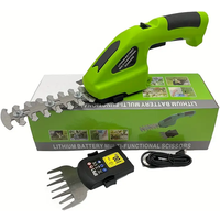 Tagliasiepi Elettrico Portatile 2-in-1 con Batteria al Litio Ricaricabile – Forbici da Potatura e Tagliaerba a Lama Intercambiabile, Senza Fili, con Ricarica USB