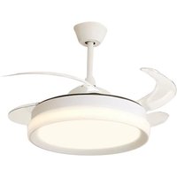 Ventilatore LED da soffitto 42 pollici, 6 velocità, luce regolabile 3000K/4000K/6500K, con telecomando