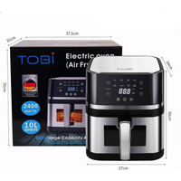 Friggitrice ad Aria Tobi 10 Litri con finestra di cottura visibile Potenza 2400W