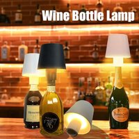 Lampada LED a Bottiglia Dimmerabile con Controllo Tattile, Ricaricabile USB-C, Luce Bianca Calda 3000K per Interni ed Esterni -