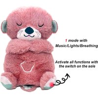 Breathing Bear Peluche Lontra Calmante - Sensazione Grembo Materno Rosa