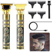 Tagliacapelli dragone Professionale Ricarica USB T-Outliner Uomo Barbiere Barba Elettrica Trimmer e Precisione Impermeabile con 4 Pettini