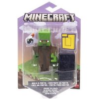 Minecraft Figuur 8cm met accessoire - HGK37 - Zombie Villager