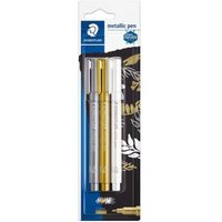 Staedtler Metallic Pen goud/zilver/wit