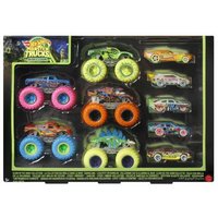 Hot Wheels Monster Trucks 10-delige Glow in the Da