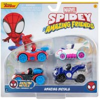 Spidey & Friends Spidey Metalen Voertuigen 7,5cm 4-pack