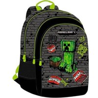 Minecraft rugzak met 3 compartimenten en zijzakjes