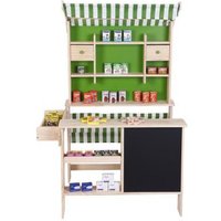 Houten winkel met 40 accessoires