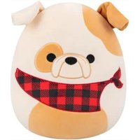 Squishmallows Brock The Bulldog with Bandana 30cm
