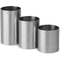 Click to view product details and reviews for Stainless Steel Thimble Bar Measures 3 Piece Bundle Set. Click to view product details and reviews for Stainless Steel Thimble Bar Measures 3 Piece Bundle Set.