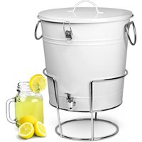 Click to view product details and reviews for White Enamel Bucket Drinks Dispenser With Stand 175ltr. Click to view product details and reviews for White Enamel Bucket Drinks Dispenser With Stand 175ltr.