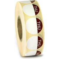 Click to view product details and reviews for Food Label Day Dots Thursday Case Of 1000. Click to view product details and reviews for Food Label Day Dots Thursday Case Of 1000.