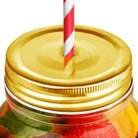 Click to view product details and reviews for Drinking Jar Lid With Straw Hole Gold Case Of 24. Click to view product details and reviews for Drinking Jar Lid With Straw Hole Gold Case Of 24.