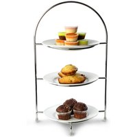 Click to view product details and reviews for Utopia Chrome 3 Tier Cake Plate Stand 155inch 39cm With 17cm Plates. Click to view product details and reviews for Utopia Chrome 3 Tier Cake Plate Stand 155inch 39cm With 17cm Plates.