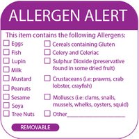 Click to view product details and reviews for Food Allergen Warning Labels Case Of 9000. Click to view product details and reviews for Food Allergen Warning Labels Case Of 9000.