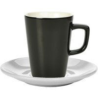 Click to view product details and reviews for Royal Genware Black Latte Mug And White Saucer 12oz 340ml Set Of 6. Click to view product details and reviews for Royal Genware Black Latte Mug And White Saucer 12oz 340ml Set Of 6.