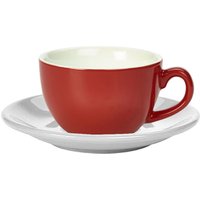 Click to view product details and reviews for Royal Genware Red Bowl Shaped Cup And White Saucer 88oz 250ml Set Of 6. Click to view product details and reviews for Royal Genware Red Bowl Shaped Cup And White Saucer 88oz 250ml Set Of 6.