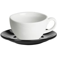 Click to view product details and reviews for Royal Genware White Bowl Shaped Cup And Black Saucer 12oz 340ml Set Of 6. Click to view product details and reviews for Royal Genware White Bowl Shaped Cup And Black Saucer 12oz 340ml Set Of 6.