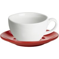 Click to view product details and reviews for Royal Genware White Bowl Shaped Cup And Red Saucer 12oz 340ml Set Of 6. Click to view product details and reviews for Royal Genware White Bowl Shaped Cup And Red Saucer 12oz 340ml Set Of 6.