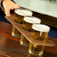 Click to view product details and reviews for Wooden Beer Flight Paddle With 3 Conique Third Of A Pint Glasses Lce. Click to view product details and reviews for Wooden Beer Flight Paddle With 3 Conique Third Of A Pint Glasses Lce.