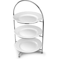 Click to view product details and reviews for Utopia Chrome 3 Tier Cake Stand 43cm With 23cm Plates. Click to view product details and reviews for Utopia Chrome 3 Tier Cake Stand 43cm With 23cm Plates.