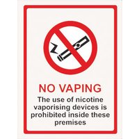 Click to view product details and reviews for Vaping Prohibited Window Sticker. Click to view product details and reviews for Vaping Prohibited Window Sticker.