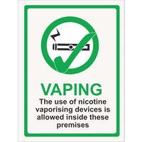 Click to view product details and reviews for Vaping Allowed Window Sticker. Click to view product details and reviews for Vaping Allowed Window Sticker.