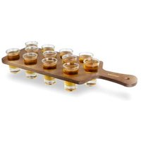 Click to view product details and reviews for Pine Shot Paddle Board With 12 City Shot Glasses. Click to view product details and reviews for Pine Shot Paddle Board With 12 City Shot Glasses.