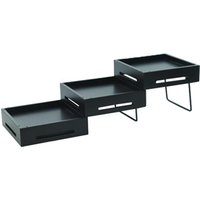 Click to view product details and reviews for Black Expandable Buffet Riser Set. Click to view product details and reviews for Black Expandable Buffet Riser Set.