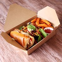 Click to view product details and reviews for Kraft Compostable Hot Food Box 215 X 195mm Case Of 280. Click to view product details and reviews for Kraft Compostable Hot Food Box 215 X 195mm Case Of 280.