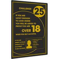 Click to view product details and reviews for Challenge 25 Underage Drinking Wall Sign 26 X 17cm Single. Click to view product details and reviews for Challenge 25 Underage Drinking Wall Sign 26 X 17cm Single.