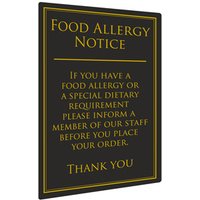 Click to view product details and reviews for Food Allergy Notice 26 X 17cm Single. Click to view product details and reviews for Food Allergy Notice 26 X 17cm Single.