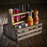 Click to view product details and reviews for Genware Rustic Wooden Table Caddy Single. Click to view product details and reviews for Genware Rustic Wooden Table Caddy Single.