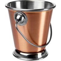 Click to view product details and reviews for Copper Food Presentation Bucket 7cm Case Of 24. Click to view product details and reviews for Copper Food Presentation Bucket 7cm Case Of 24.